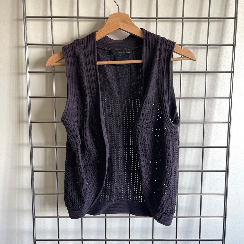 Calvin Klein Jeans Black Sleeveless Knit Top
